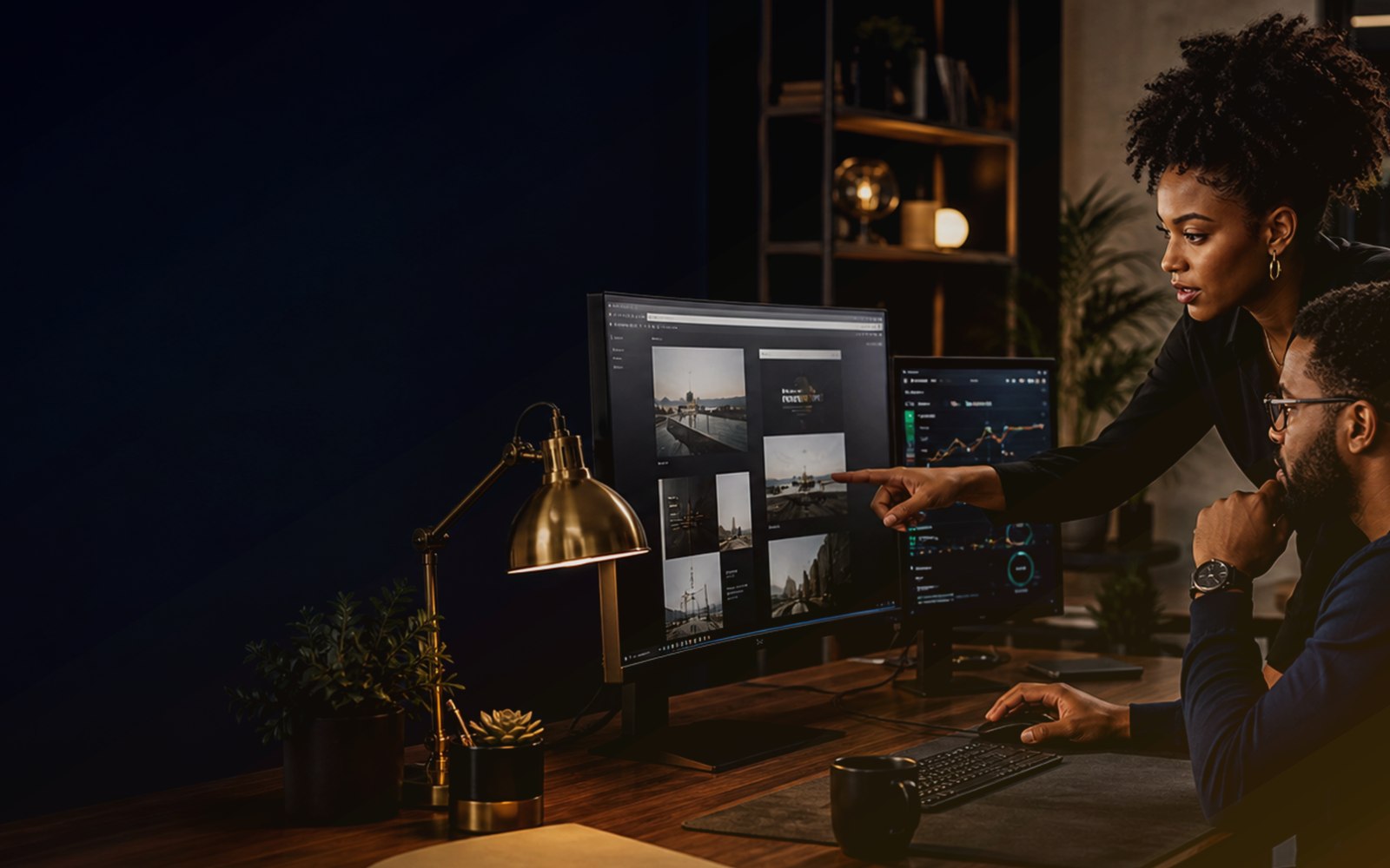 Premium website hosting and domain setup workspace