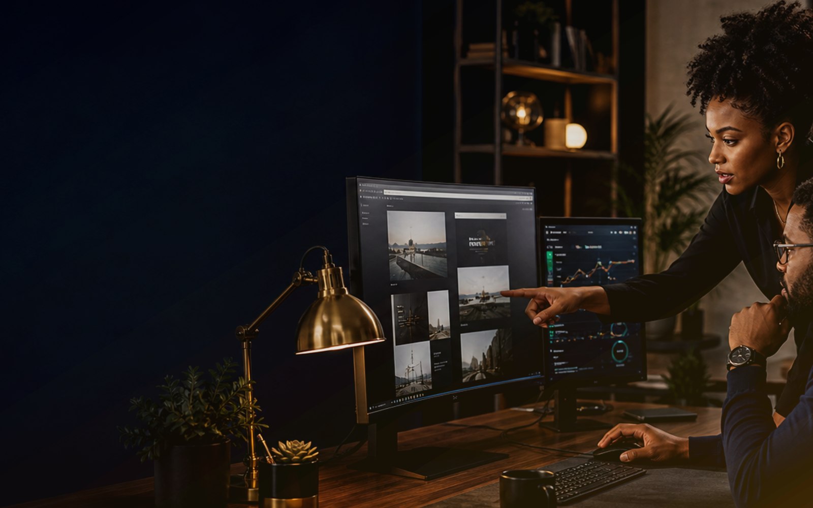 Professional website hosting and support workspace
